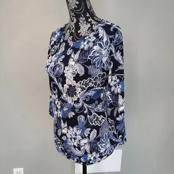 Ruby Rd Blue Blouse XS size - Picture 2 of 5